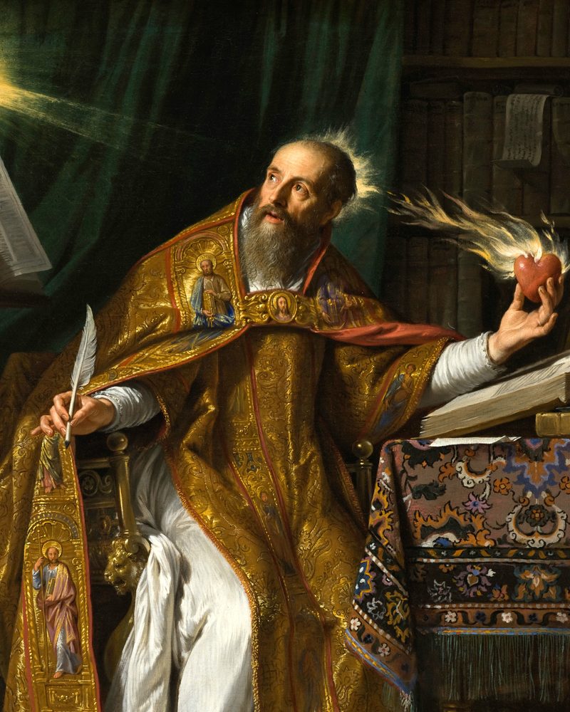 Retrato pintado de Santo Agostinho