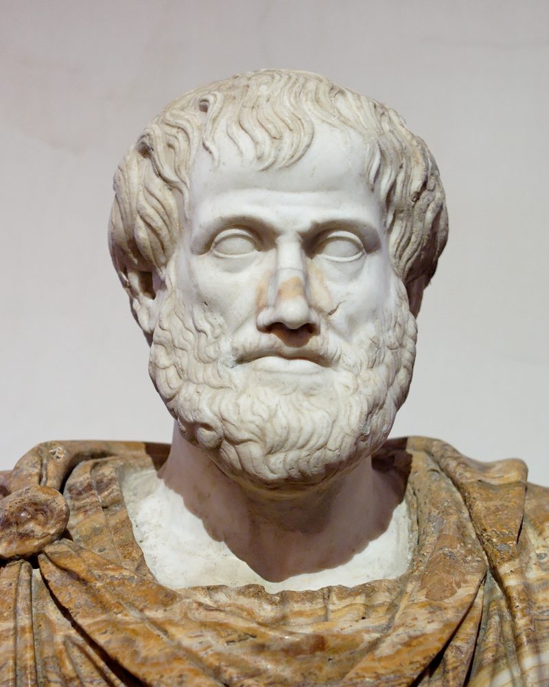 Busto de mármore de Aristóteles