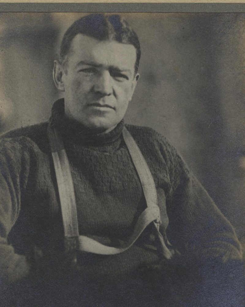 Retrato fotográfico de Ernest Shackleton