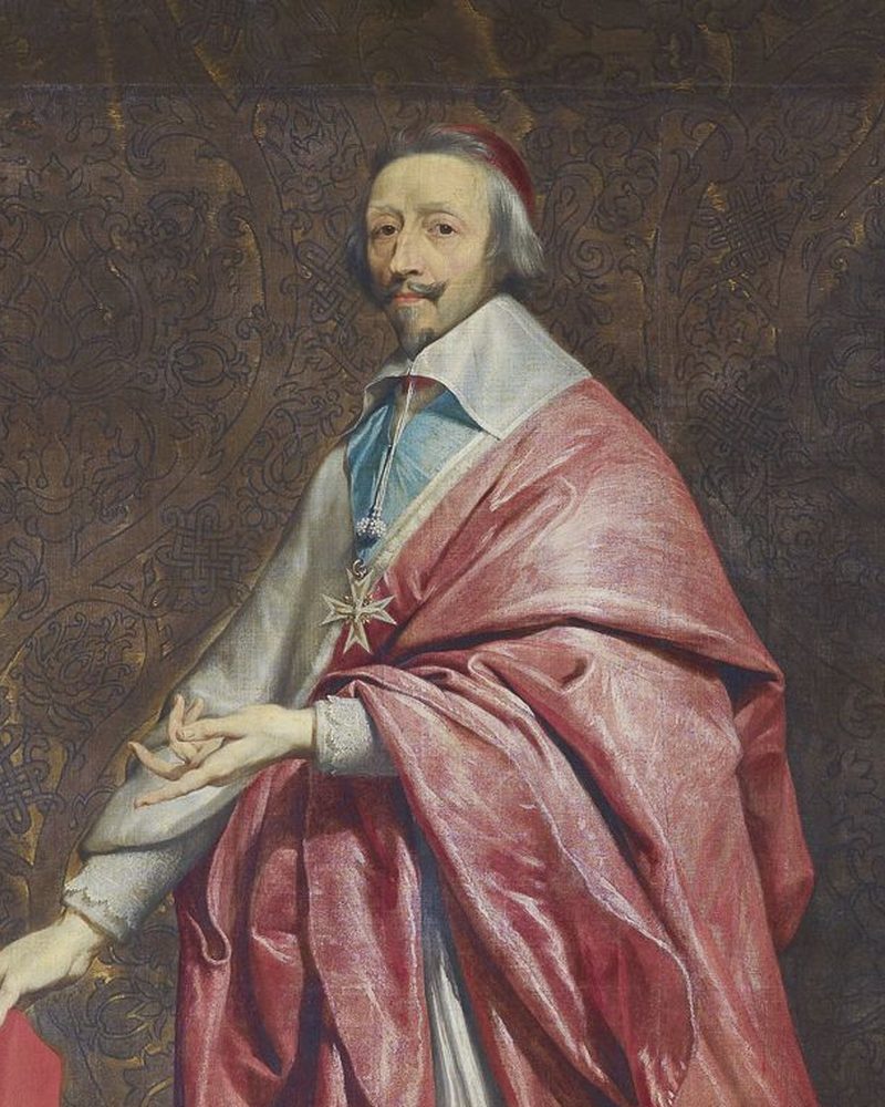 Retrato pintado do Cardeal de Richelieu