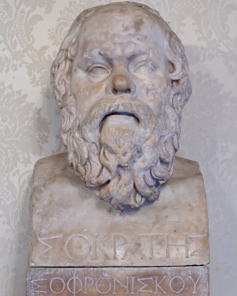 Busto de mármore de Sócrates (Museus Capitolinos, Roma)