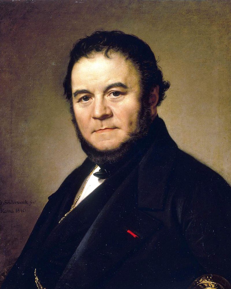 Retrato pintado de Stendhal